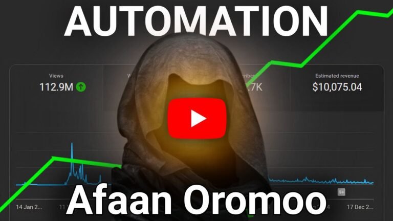 YouTube Automation Afaan orromoo
